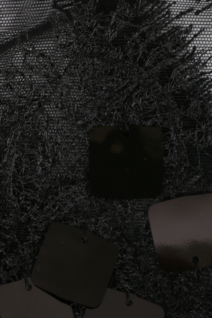 фото Черный топ с пайетками ermanno scervino