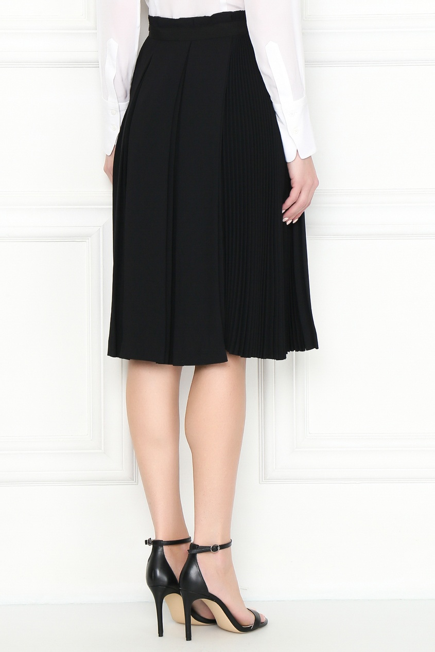 фото Черная юбка со складками ermanno scervino