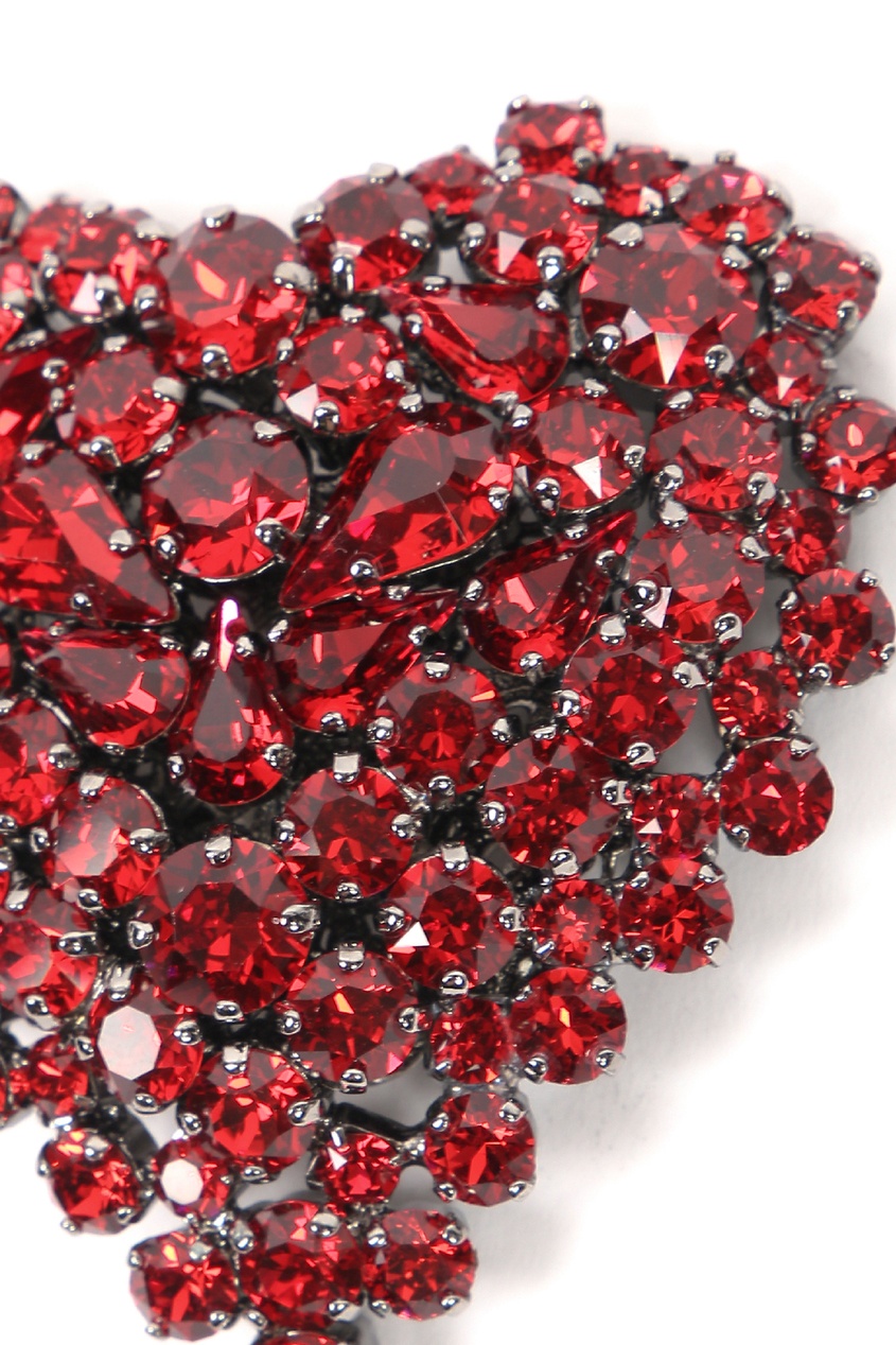 фото Брошь с красными кристаллами Ermanno scervino