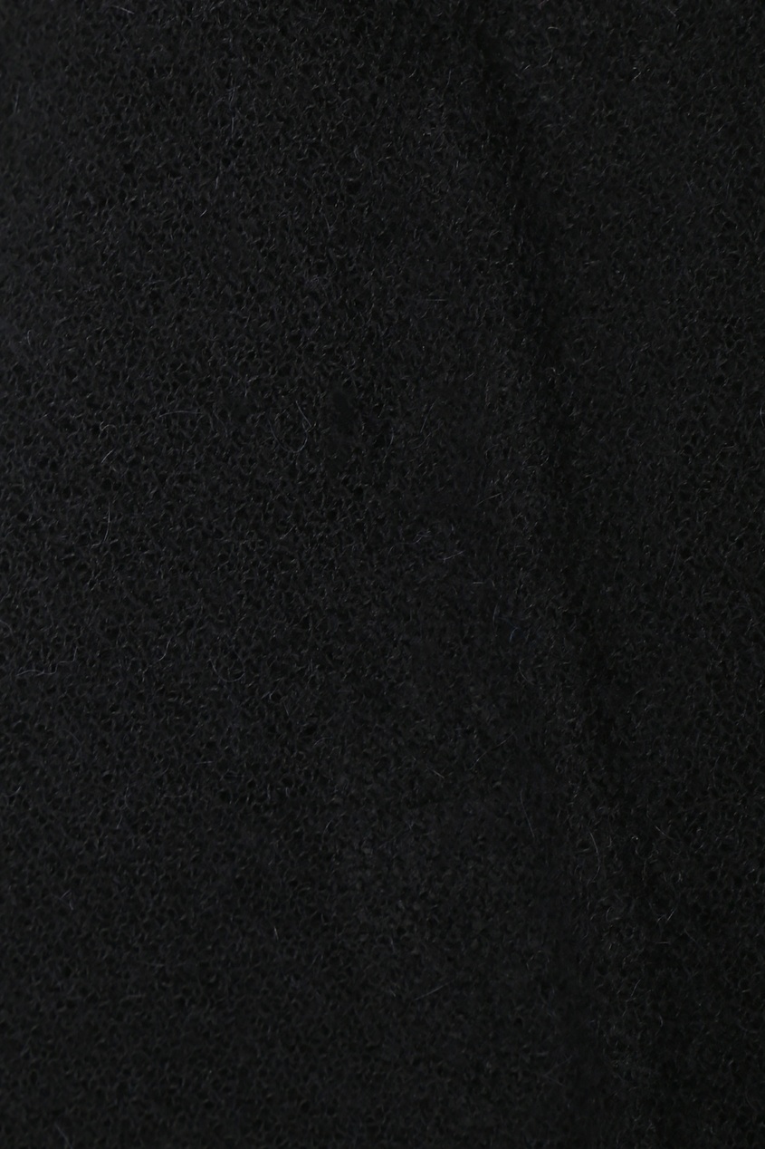фото Платок черного цвета с кружевом ermanno scervino