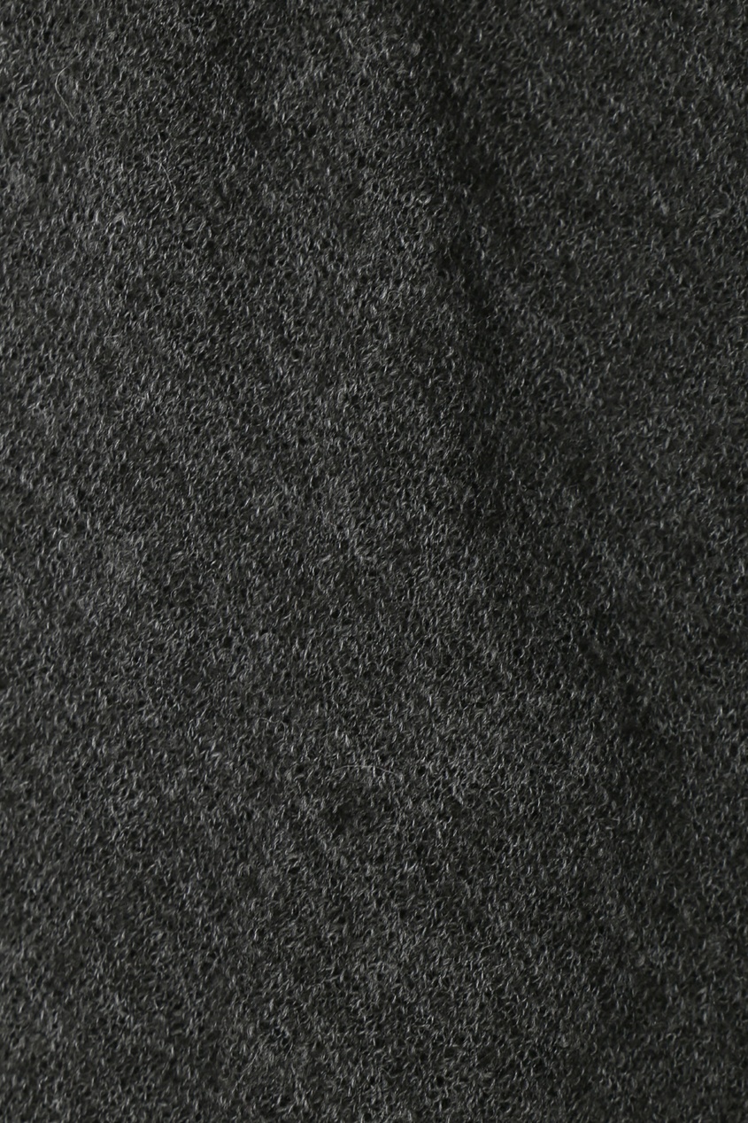 фото Платок серого цвета с кружевом ermanno scervino