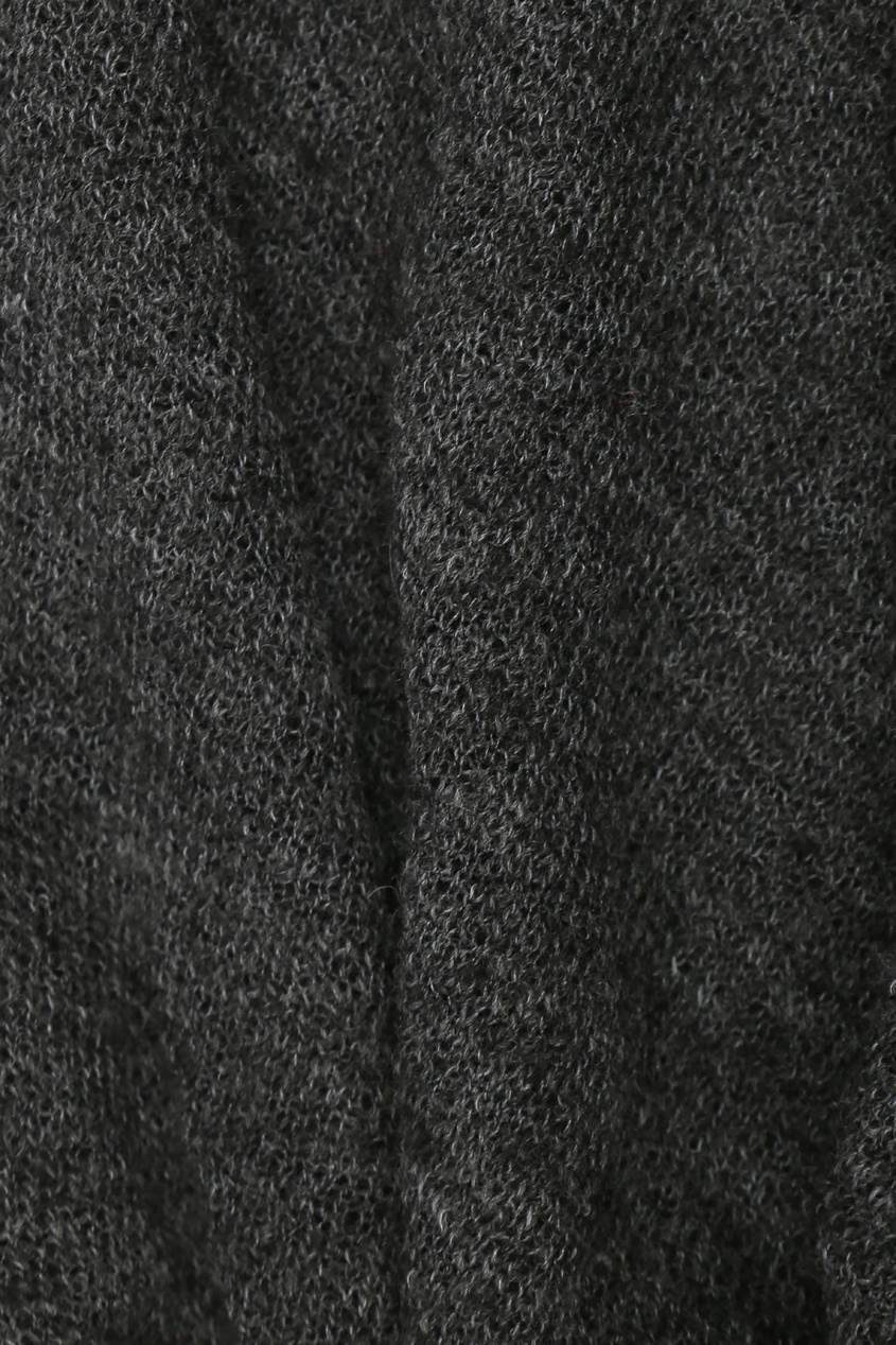 фото Платок серого цвета с кружевом ermanno scervino