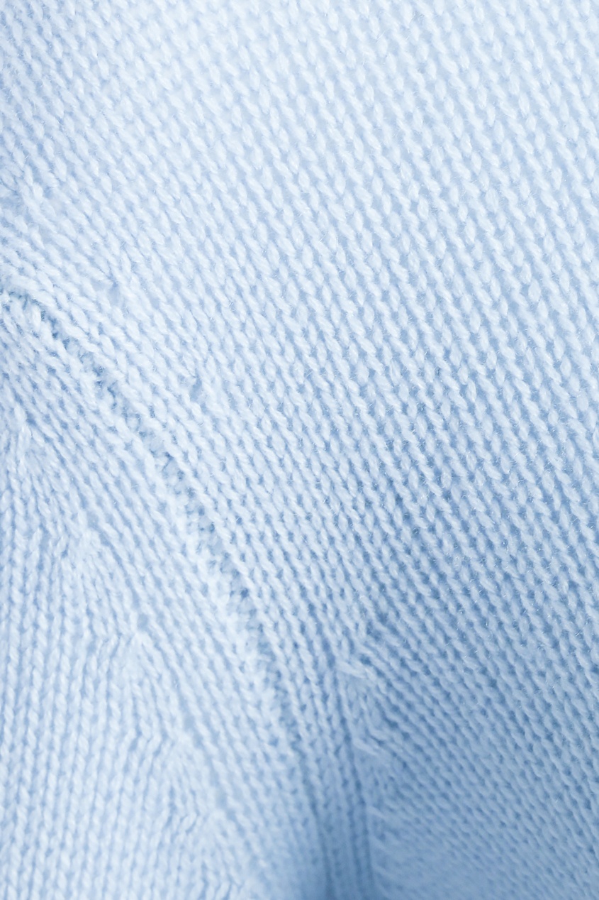фото Кашемировый свитер голубого цвета ermanno scervino