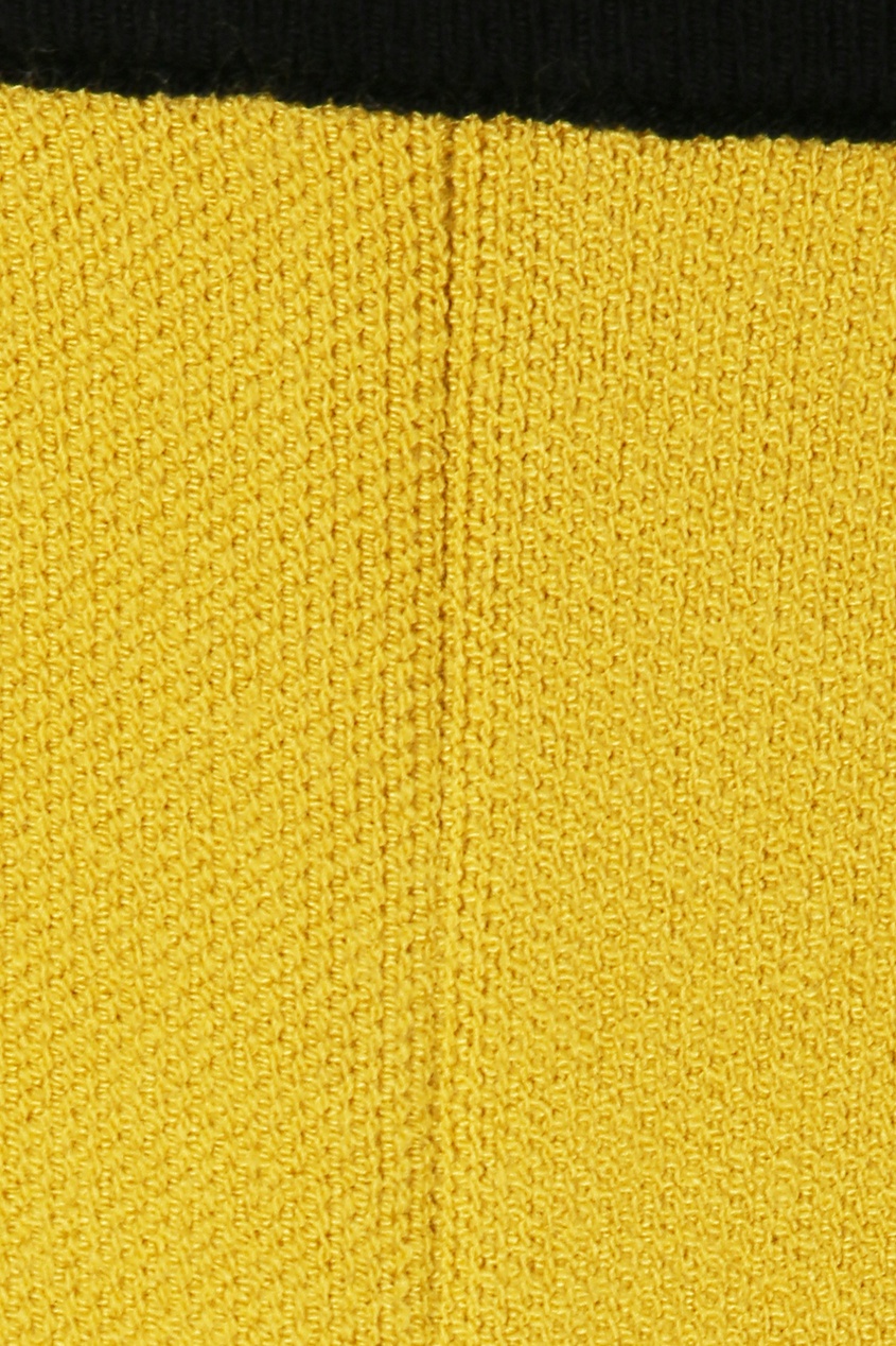 фото Желтые леггинсы с контрастной отделкой ermanno scervino