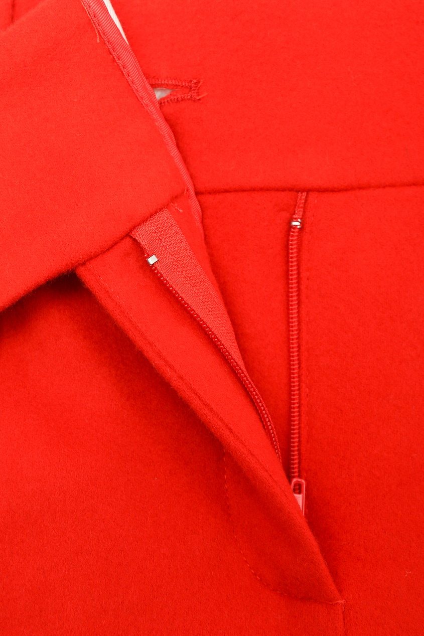 фото Красные шерстяные брюки со стрелками ermanno scervino