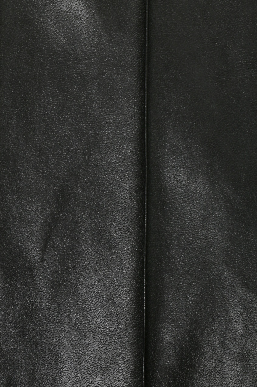 фото Черные леггинсы из материала под кожу ermanno scervino