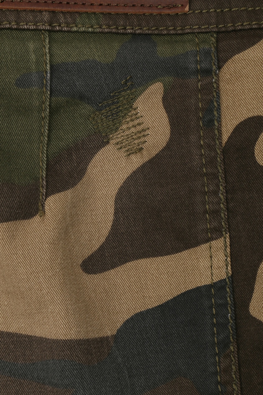 фото Камуфляжные брюки-карго с заклепками ermanno scervino