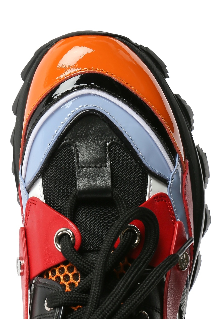 фото Утепленные кроссовки с комбинированной отделкой ermanno scervino