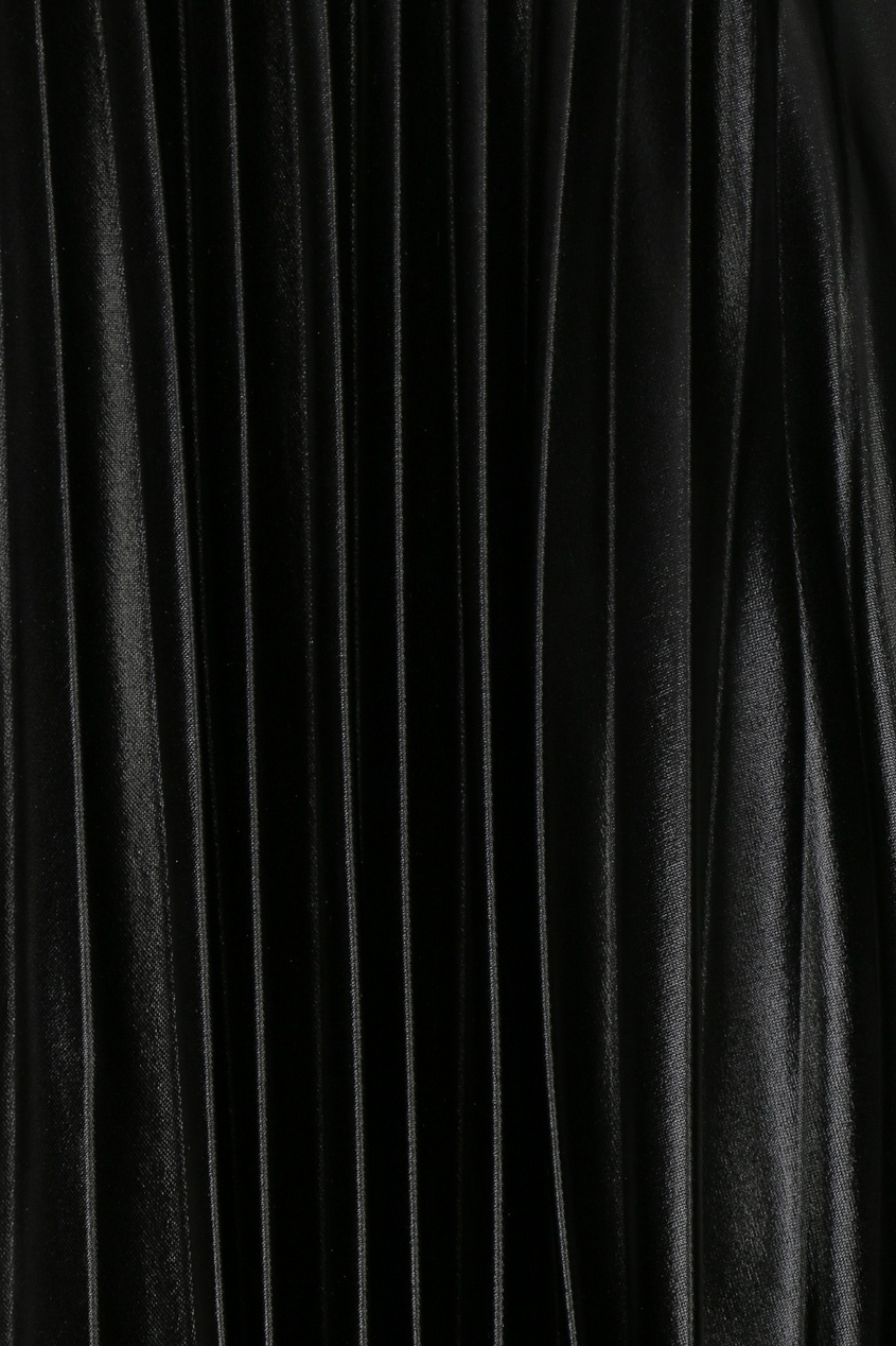 фото Черная плиссированная юбка Marina rinaldi