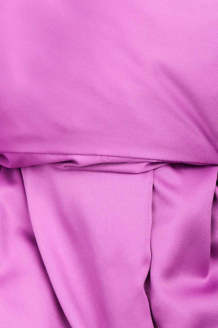 фото Фиолетовый пуховый шарф Marina rinaldi