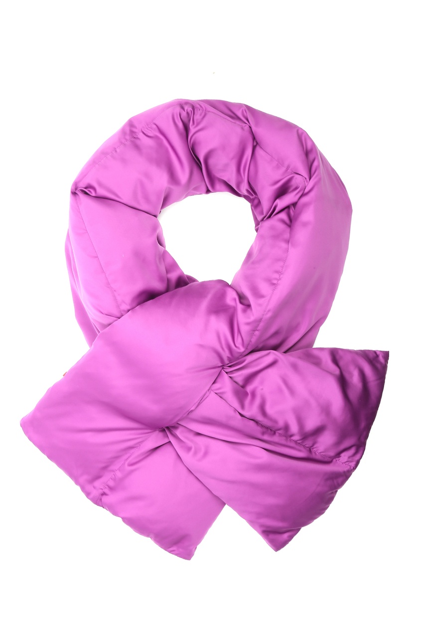 фото Фиолетовый пуховый шарф marina rinaldi