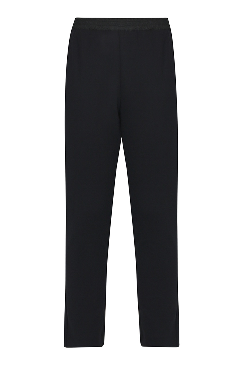 фото Черные трикотажные брюки с эластичным поясом marina rinaldi