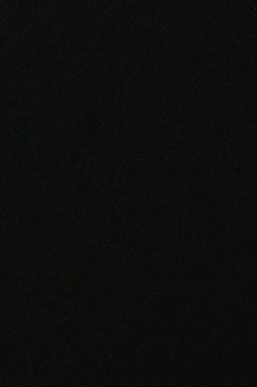 фото Черная укороченная водолазка с рукавами-митенками marina rinaldi