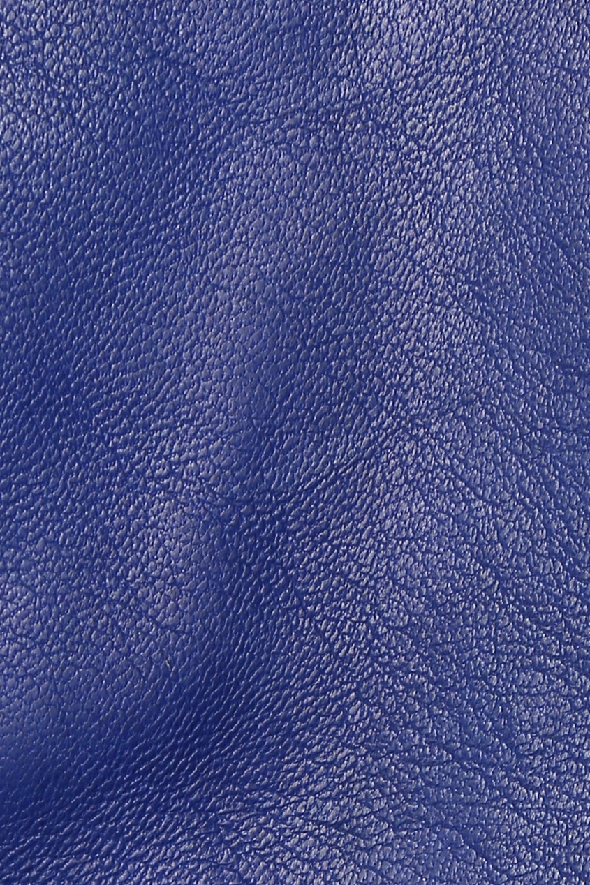 фото Синие комбинированные удлиненные перчатки Marina rinaldi