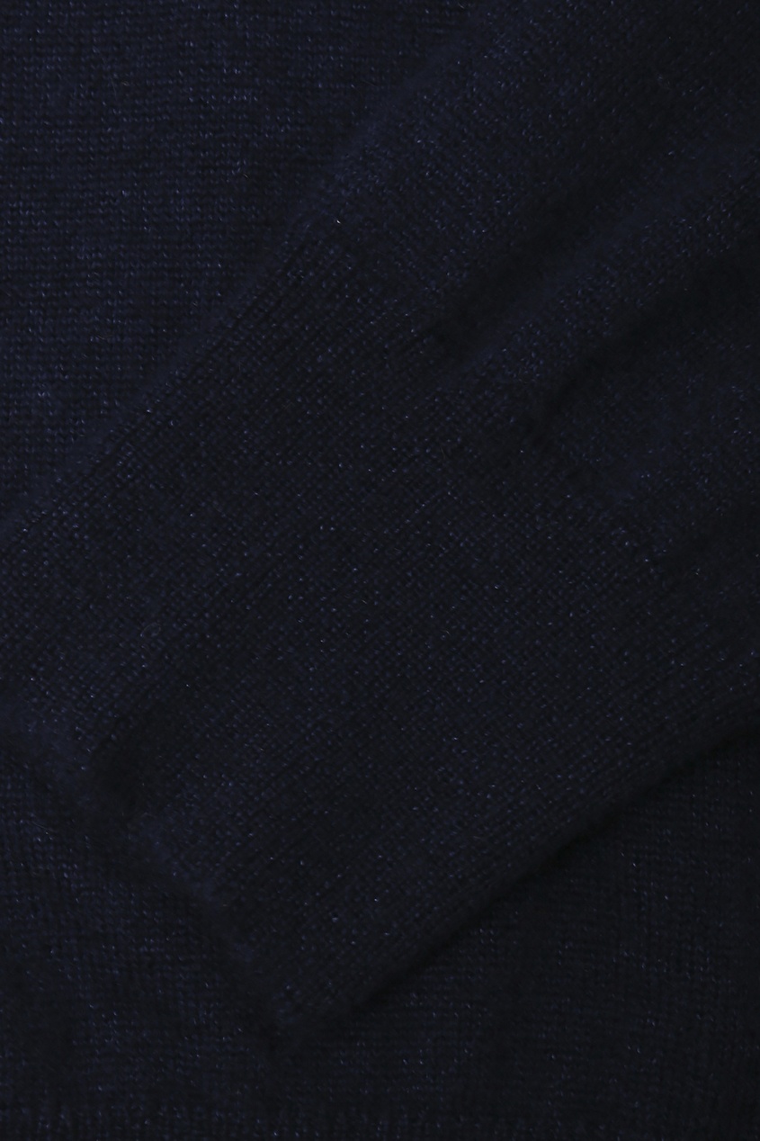 фото Синий джемпер из кашемира и шелка isaia