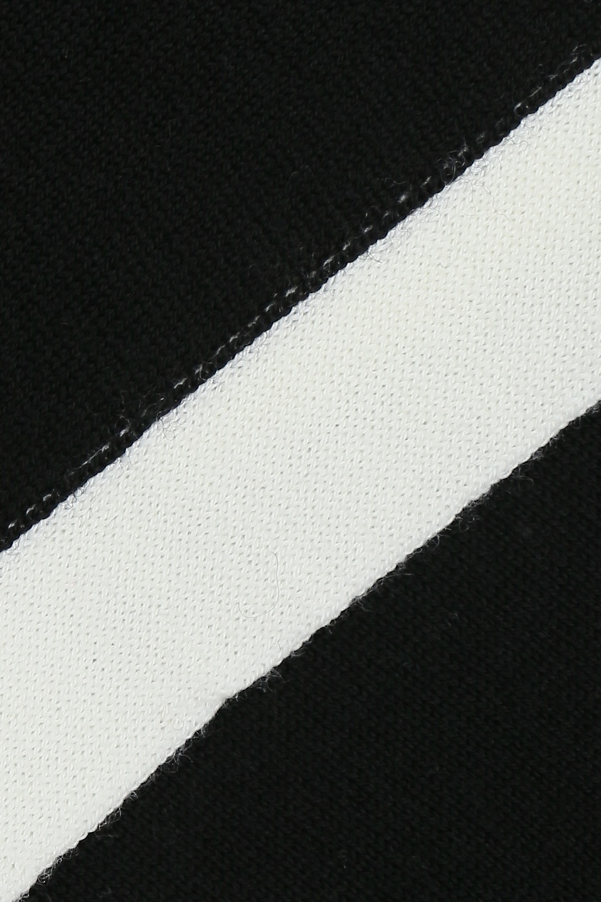 фото Черное пончо с контрастной отделкой marina rinaldi