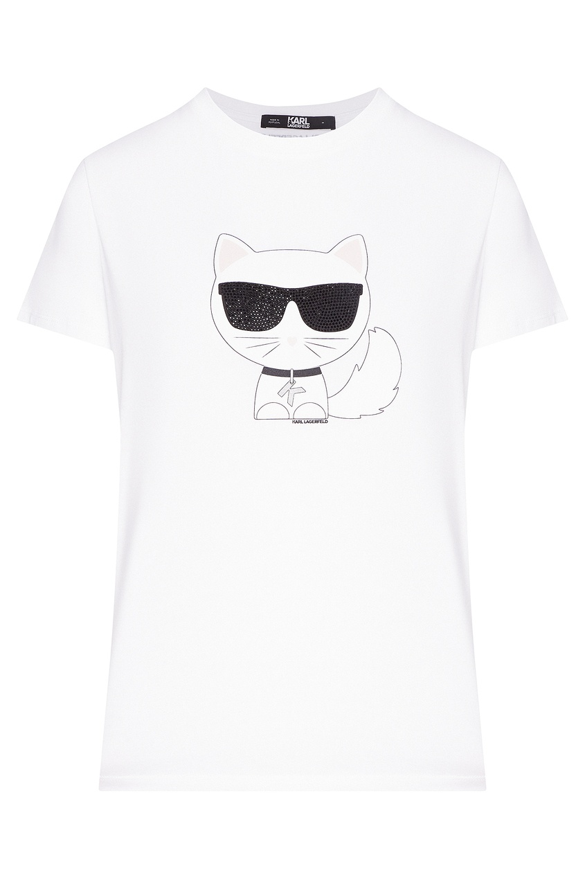 

Футболка с рисунком, Белый, Футболка с рисунком