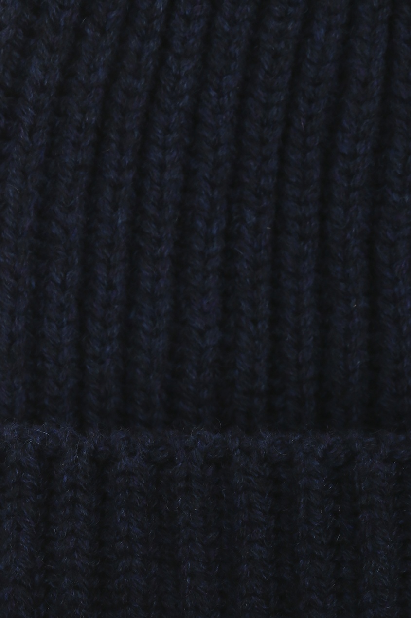 фото Темно-синяя шапка из кашемира della ciana