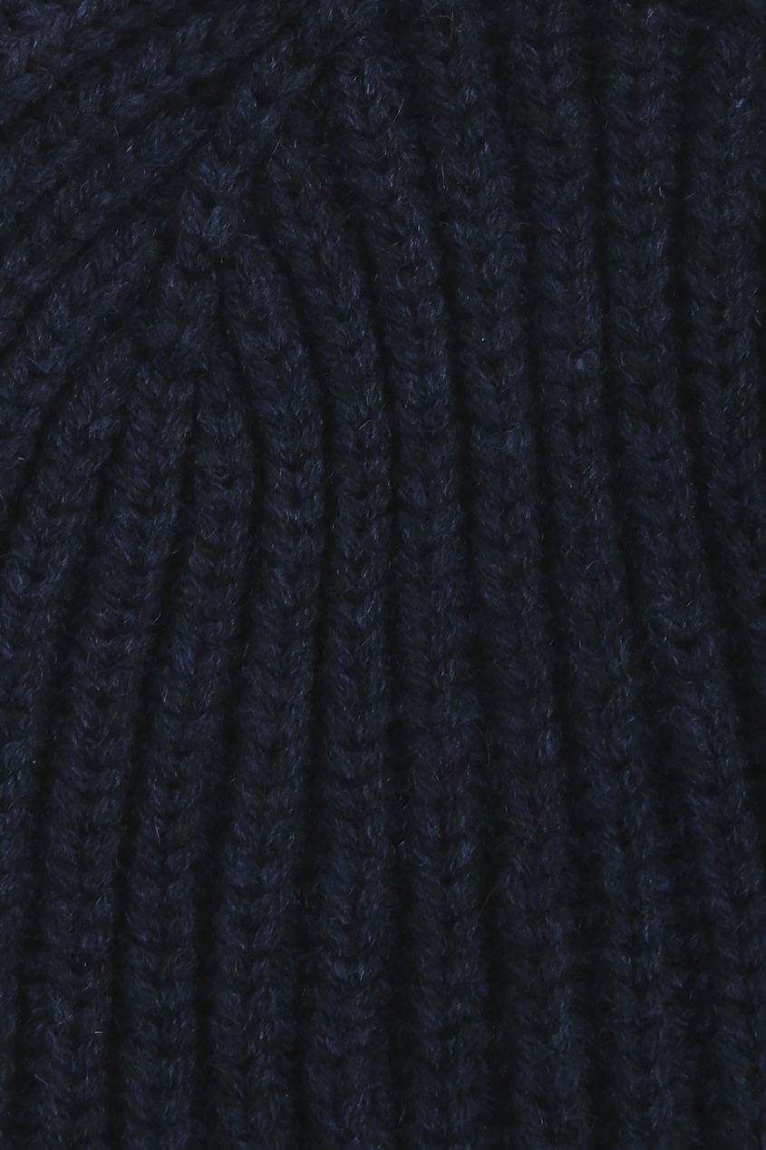 фото Темно-синяя шапка из кашемира della ciana