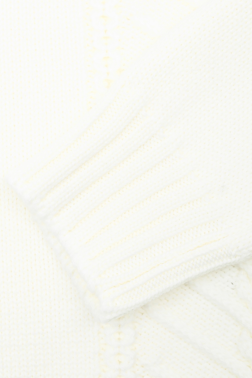 фото Белый свитер с узором della ciana