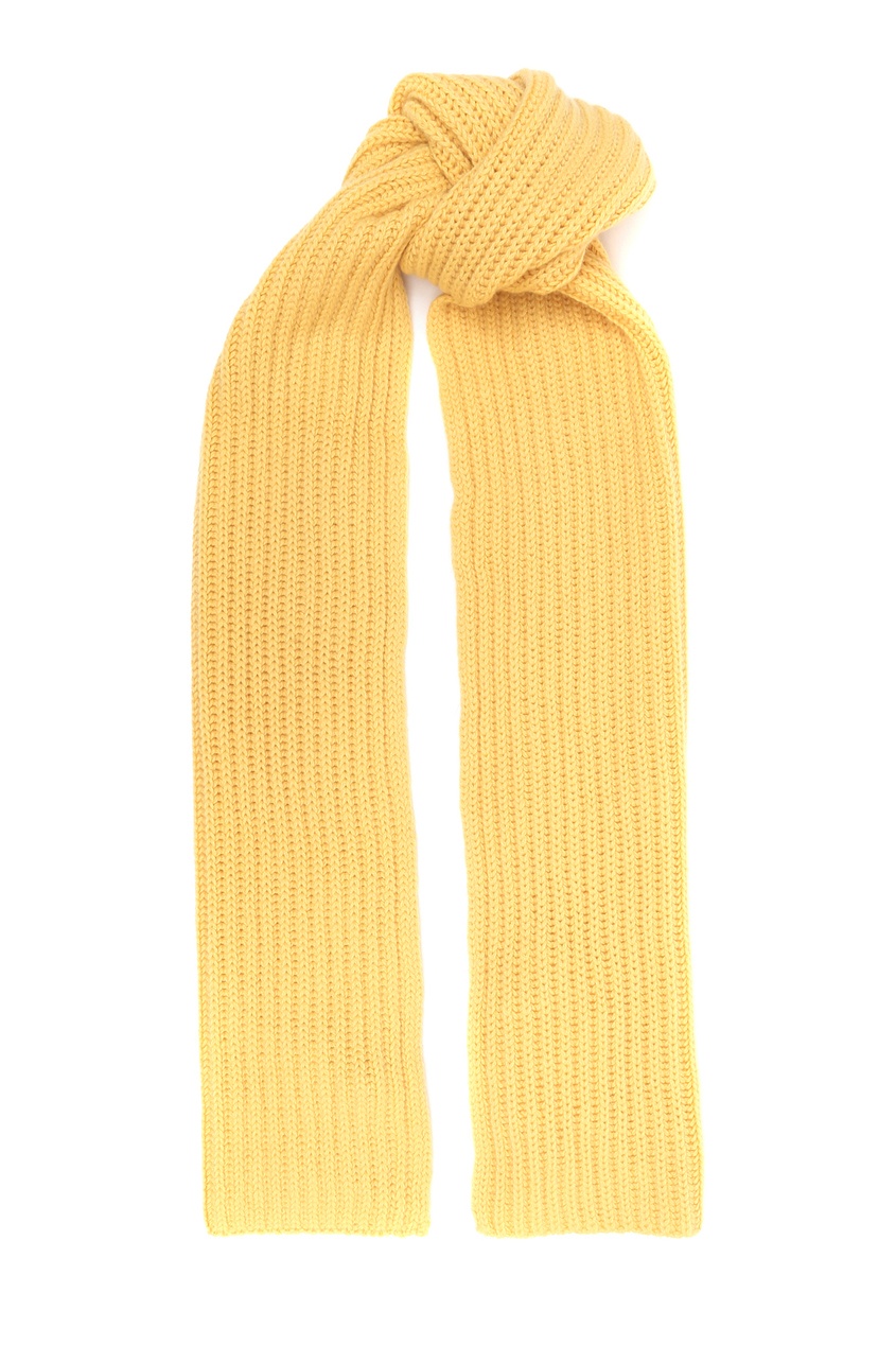 фото Желтый кашемировый шарф Della ciana