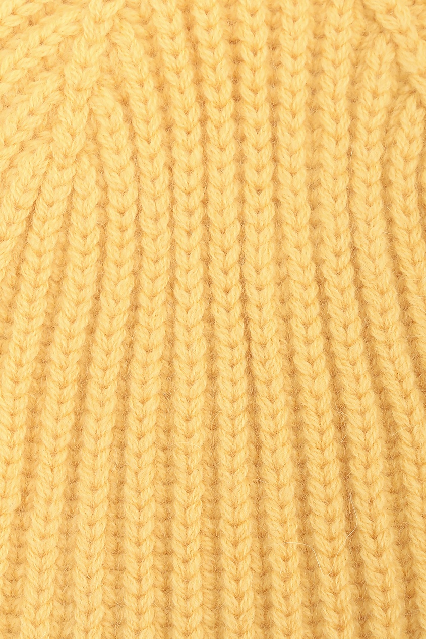 фото Желтая кашемировая шапка della ciana