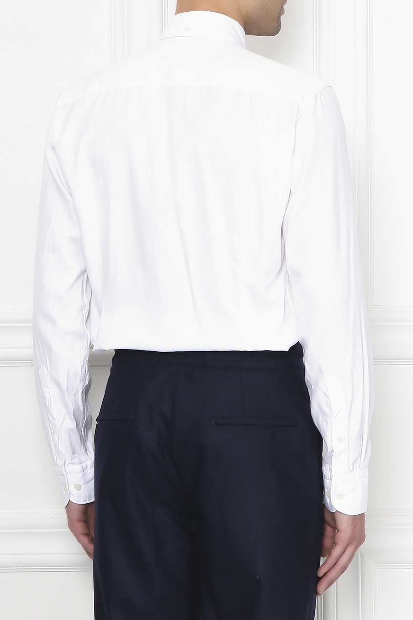 фото Белая рубашка с пристегивающимся воротником Eton