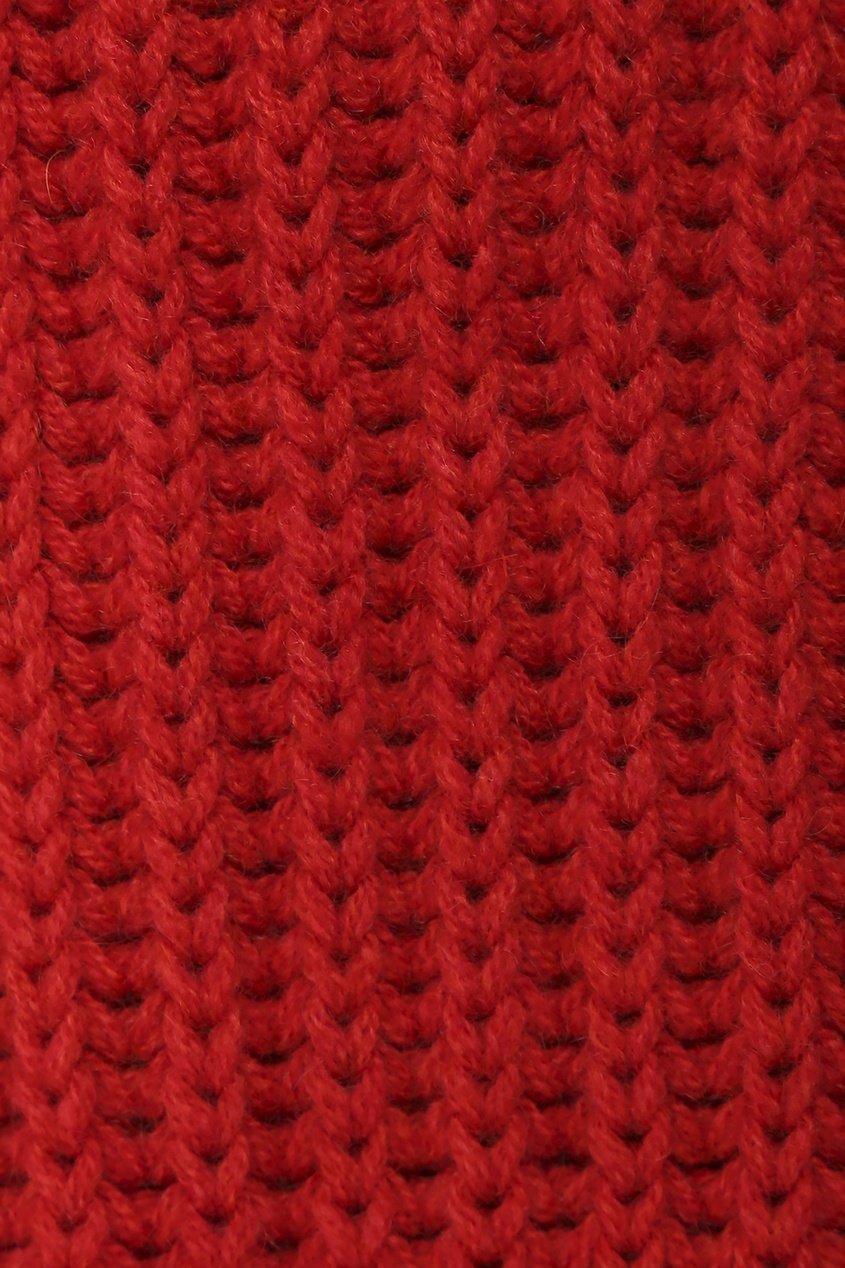 фото Красный кашемировый шарф della ciana