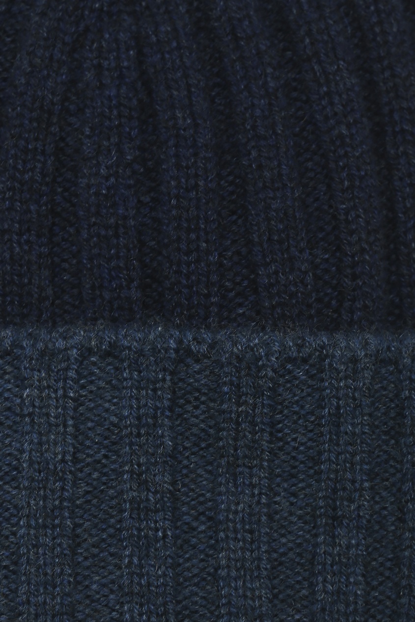 фото Темно-синяя кашемировая шапка viadeste