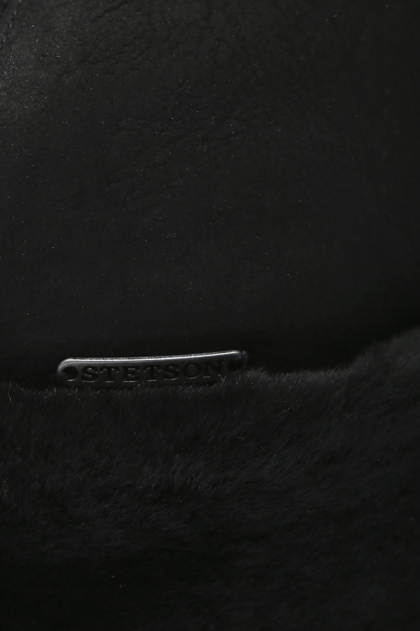фото Черная шапка из овчины Stetson