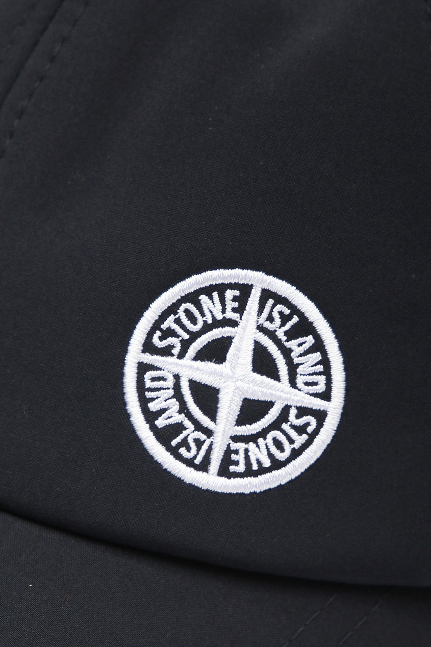 фото Синяя бейсболка с логотипом stone island