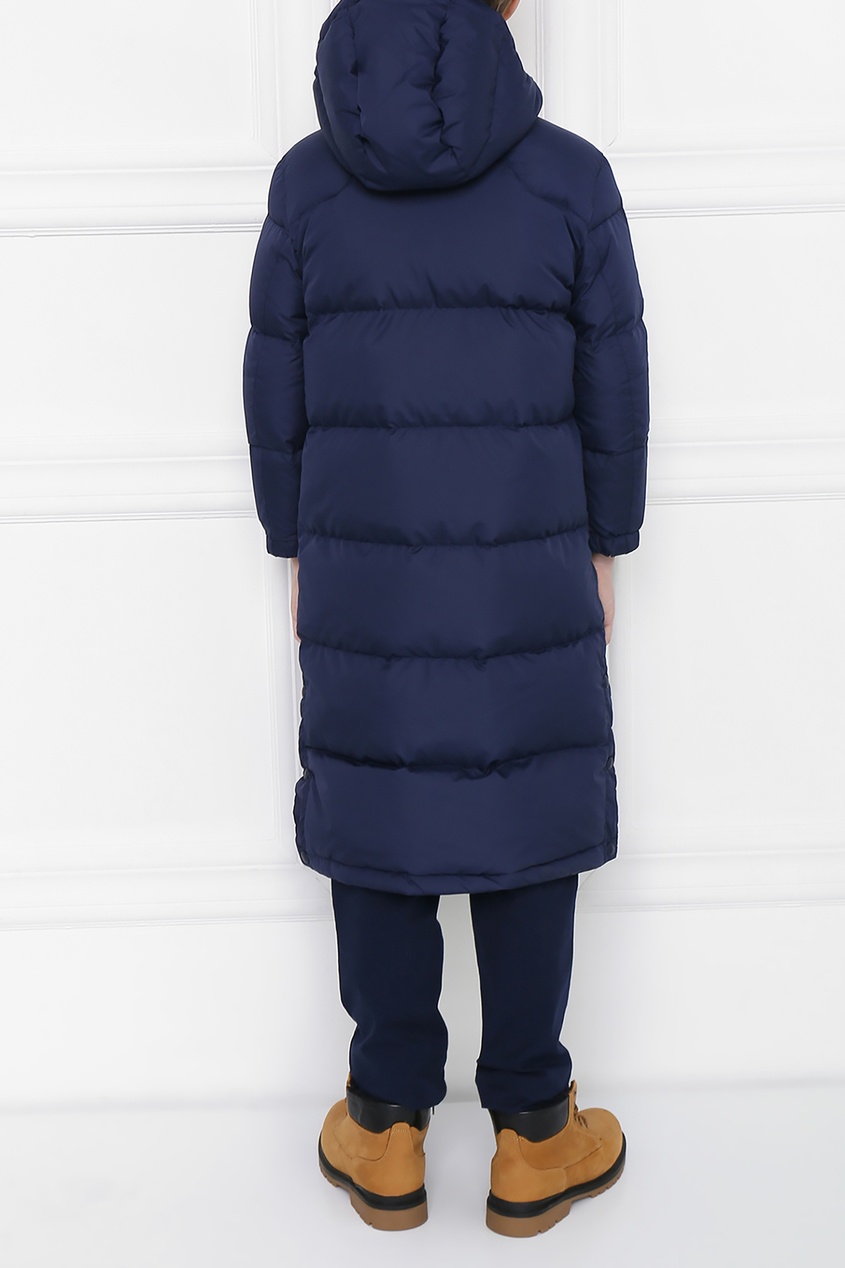 фото Удлиненный пуховик с капюшоном ralph lauren kids