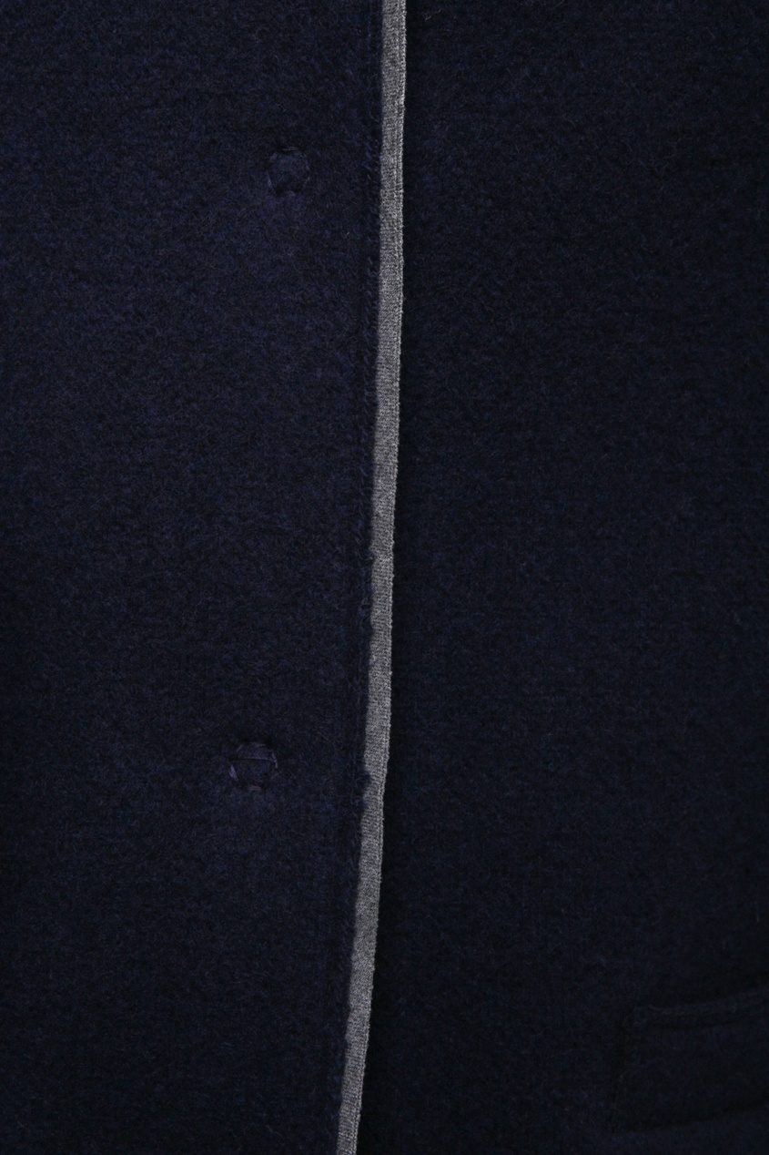 фото Темно-синее пальто из смешанной шерсти il gufo