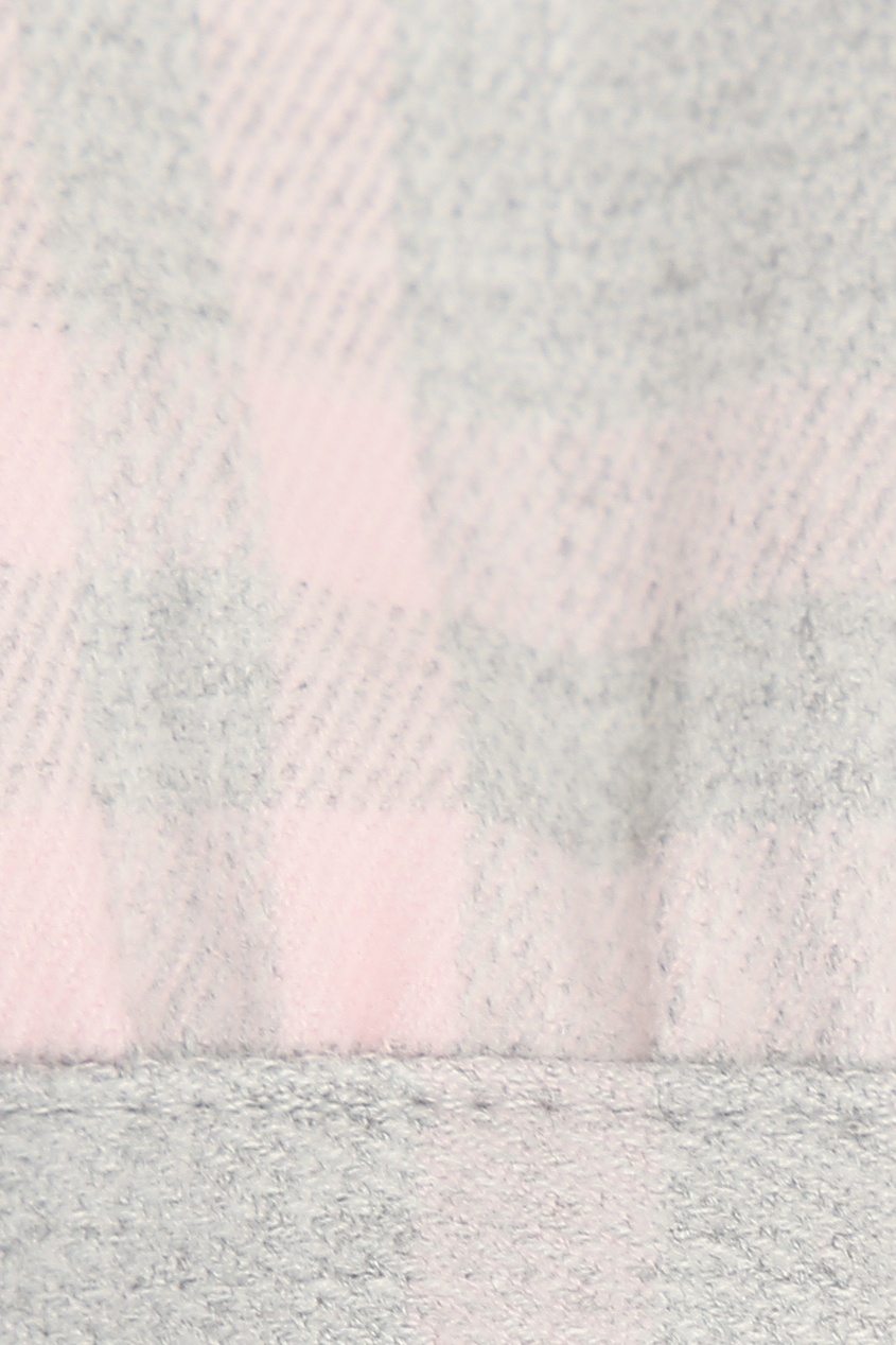 фото Серое платье с узором в розовую клетку il gufo