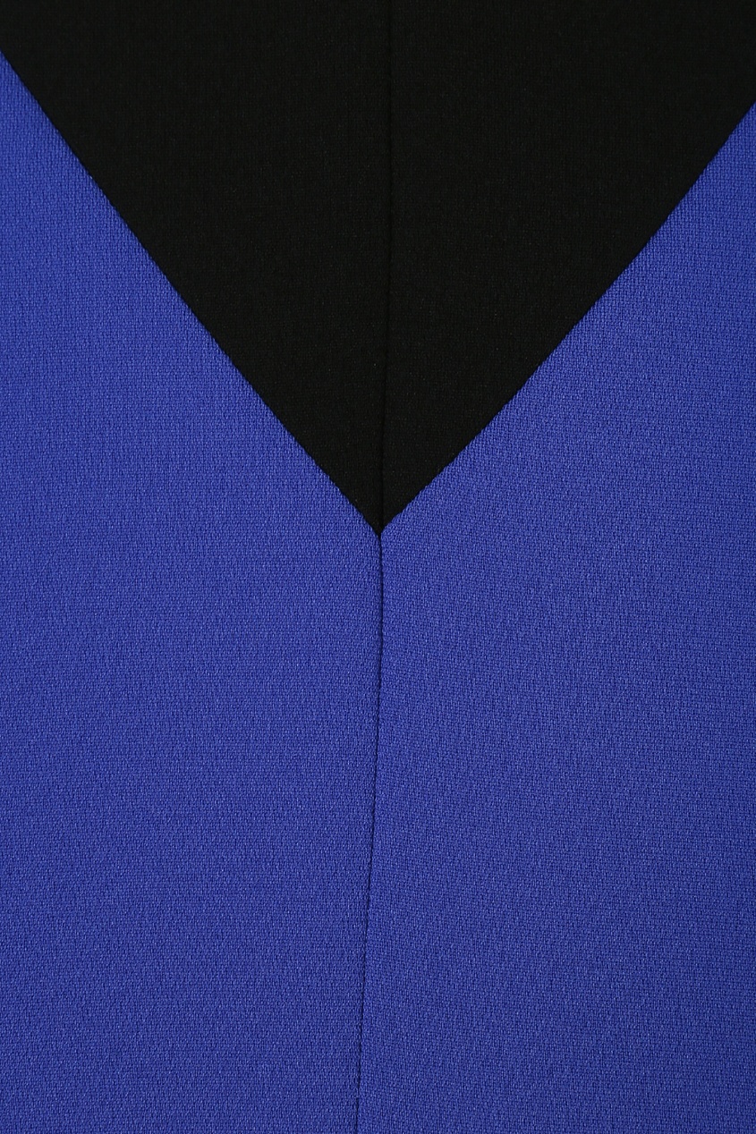 фото Синее платье с контрастными вставками marina rinaldi