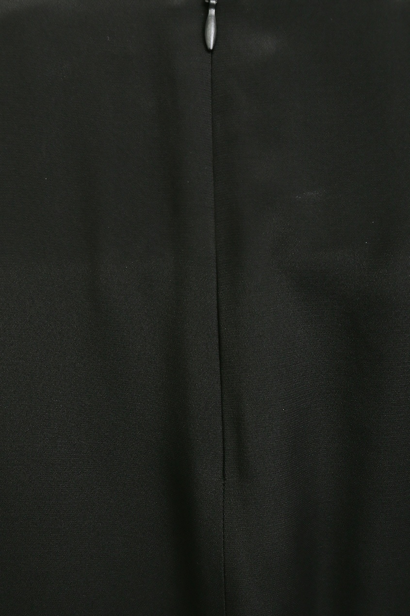 фото Черное платье с контрастной отделкой marina rinaldi