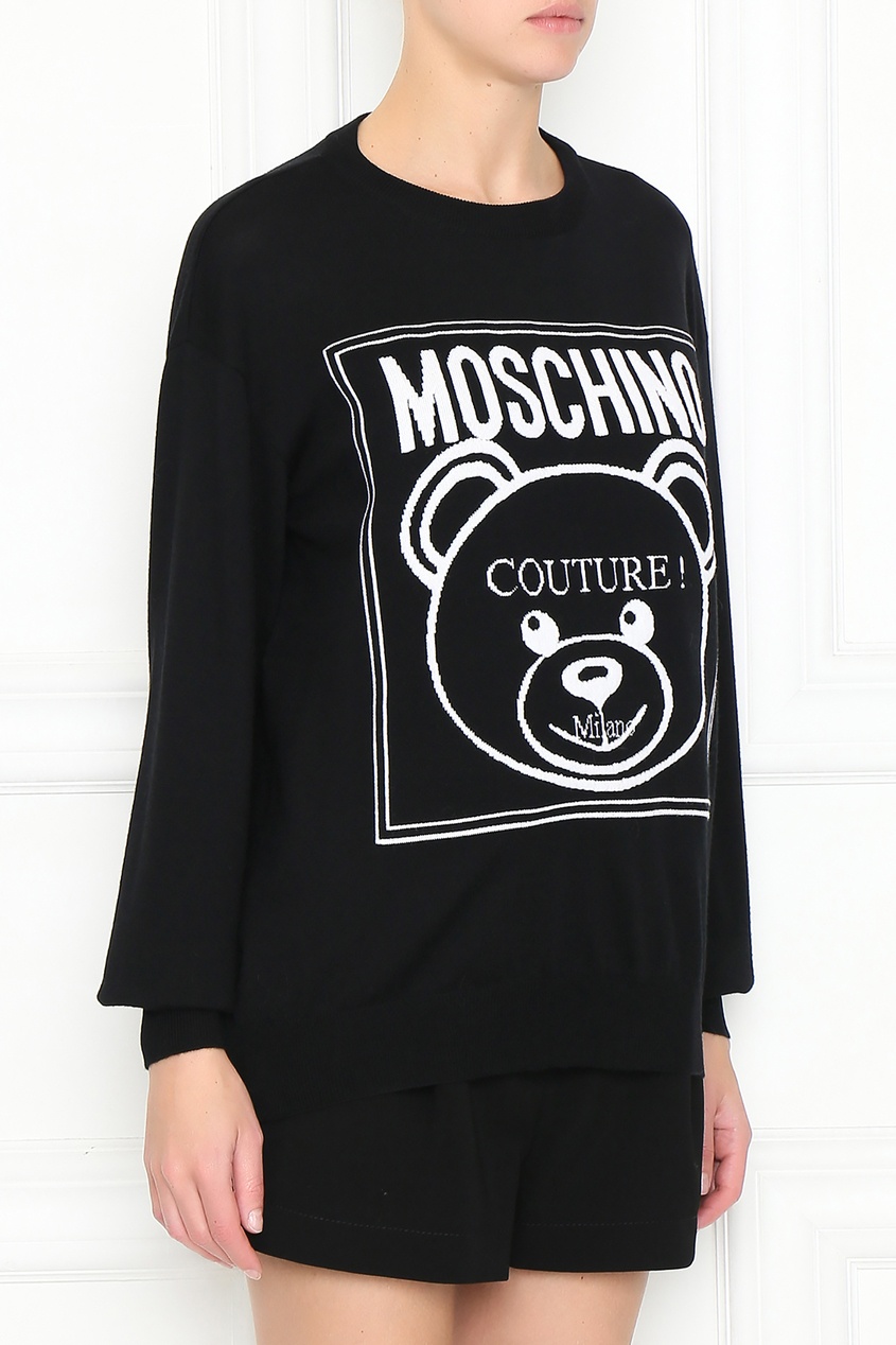 фото Джемпер из шерсти с логотипом Moschino