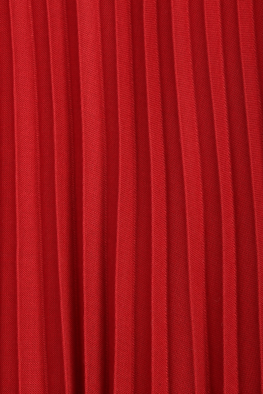 фото Красная плиссированная юбка-миди Marina rinaldi