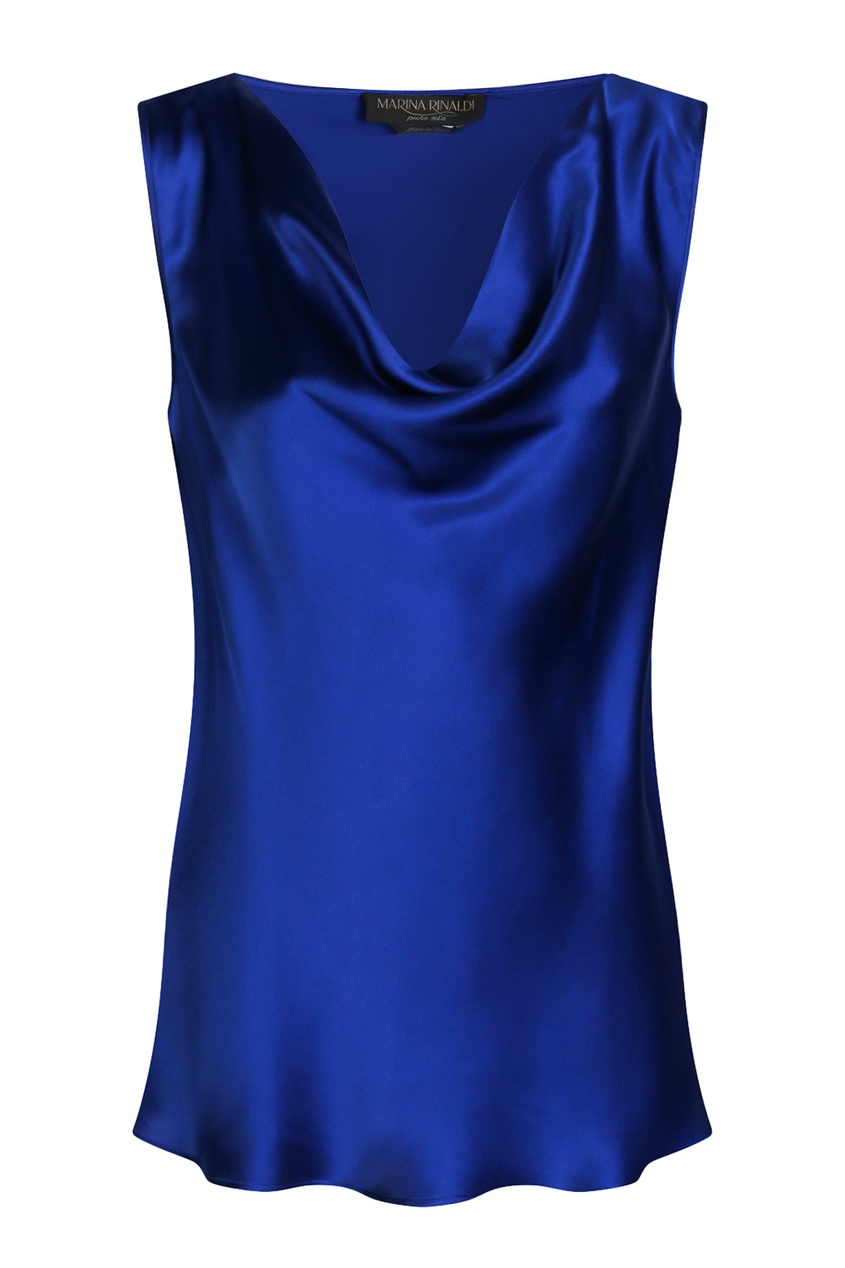 Marina Rinaldi синяя блузка
