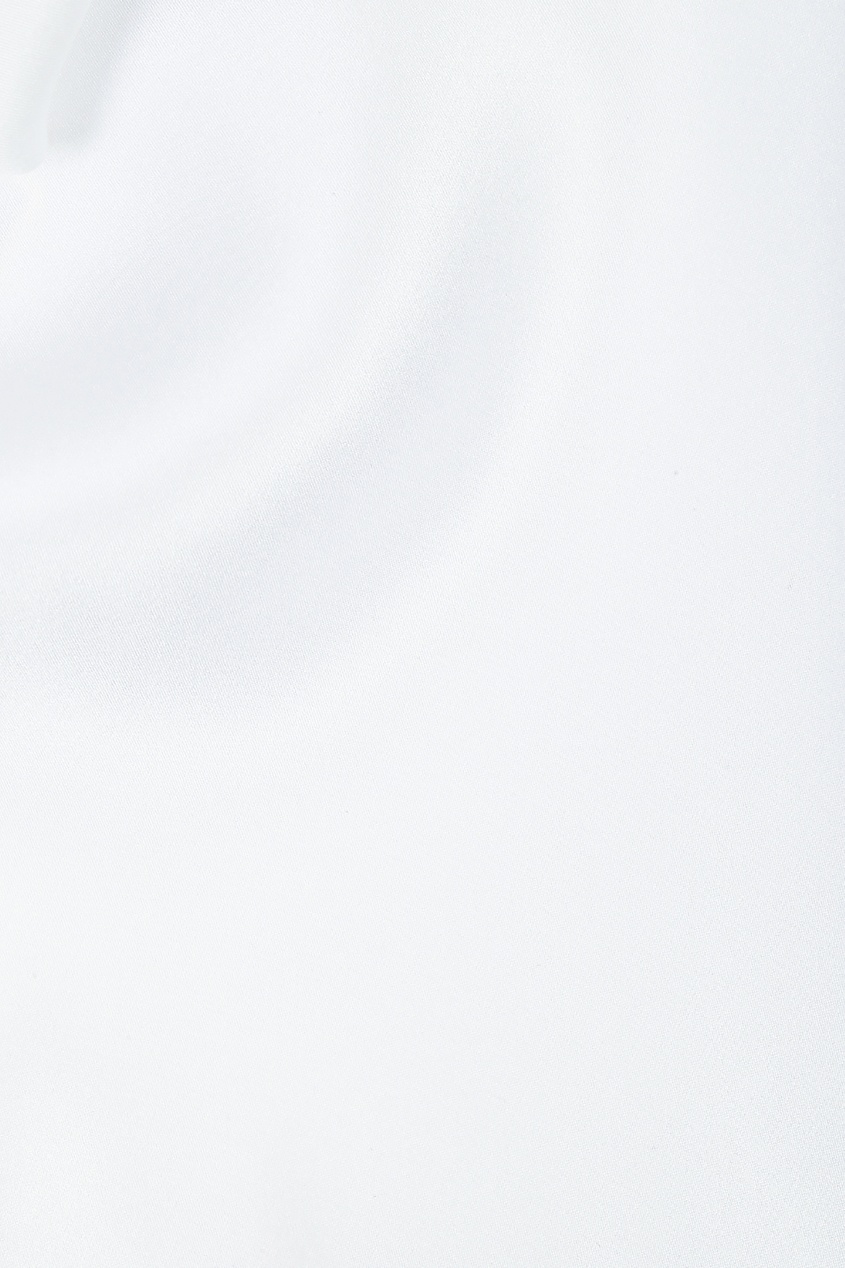 

Белая шелковая блузка без рукавов, Белый, Белая шелковая блузка без рукавов