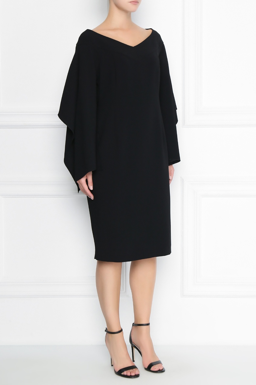фото Черное платье со свободными рукавами Marina rinaldi