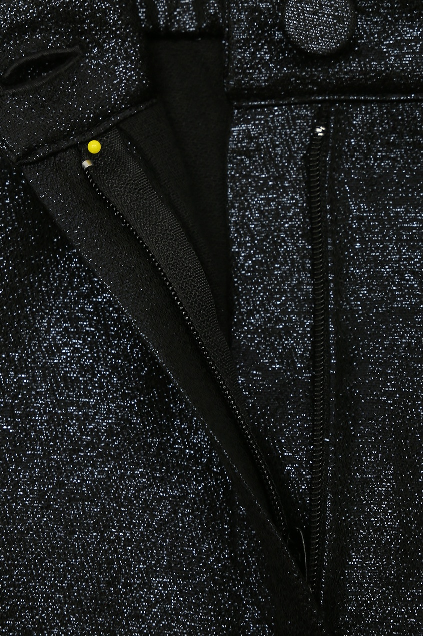 фото Черные блестящие брюки marina rinaldi