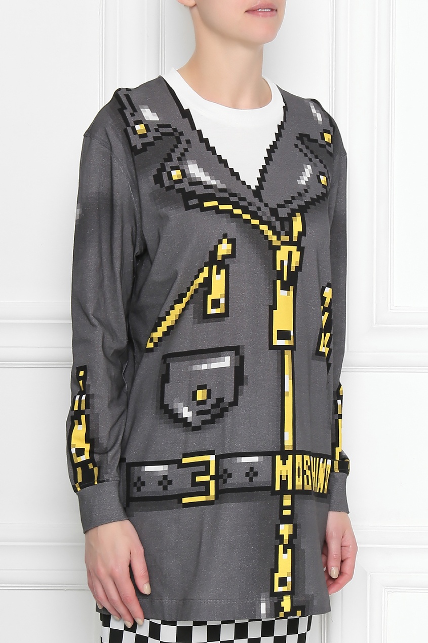 фото Лонгслив с принтом The Sims Moschino