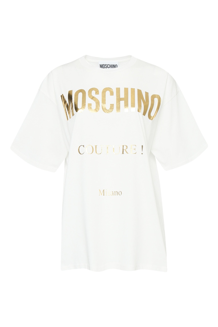 фото Футболка с принтом moschino couture