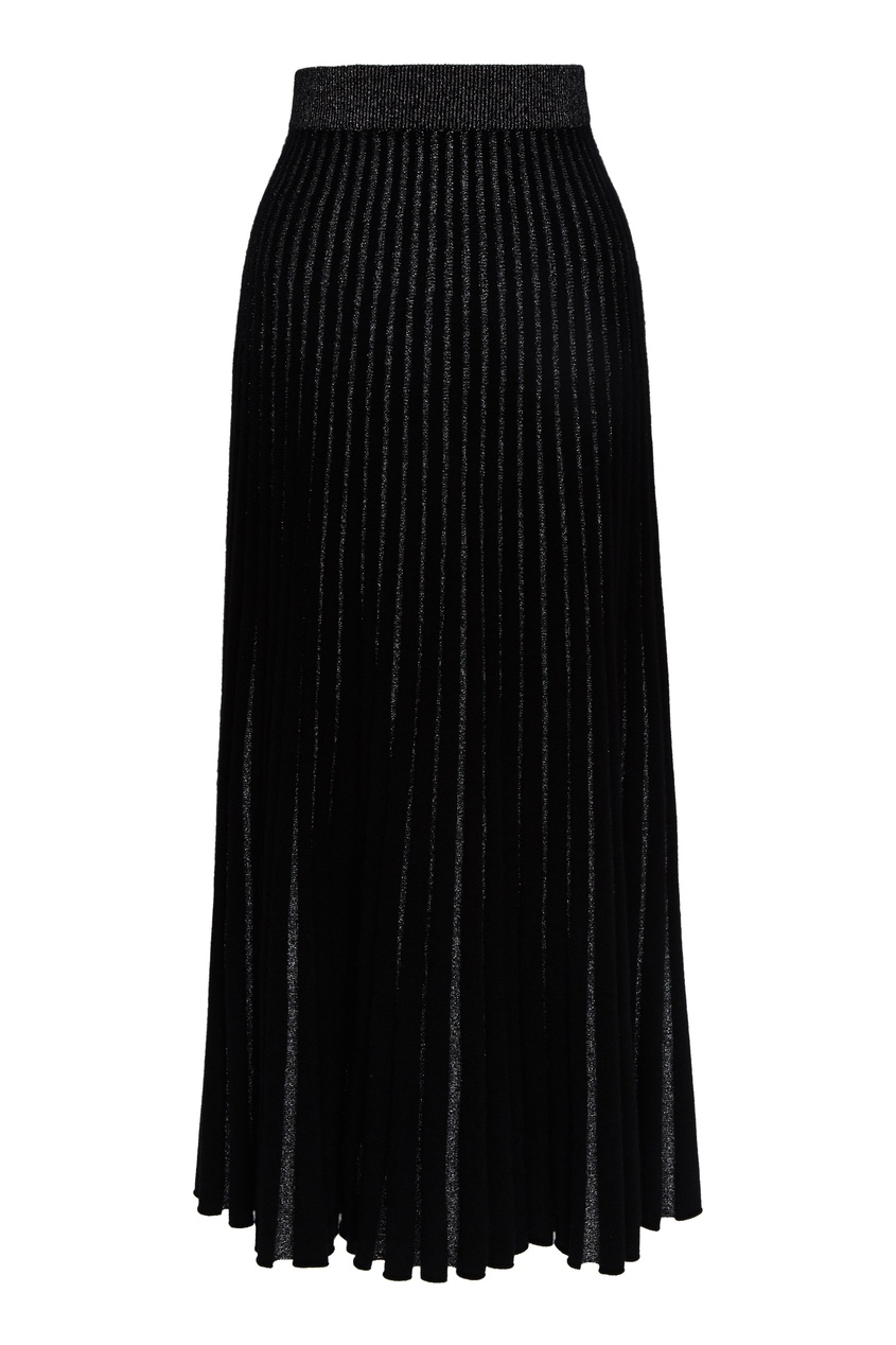 фото Черная юбка-плиссе ulyana sergeenko