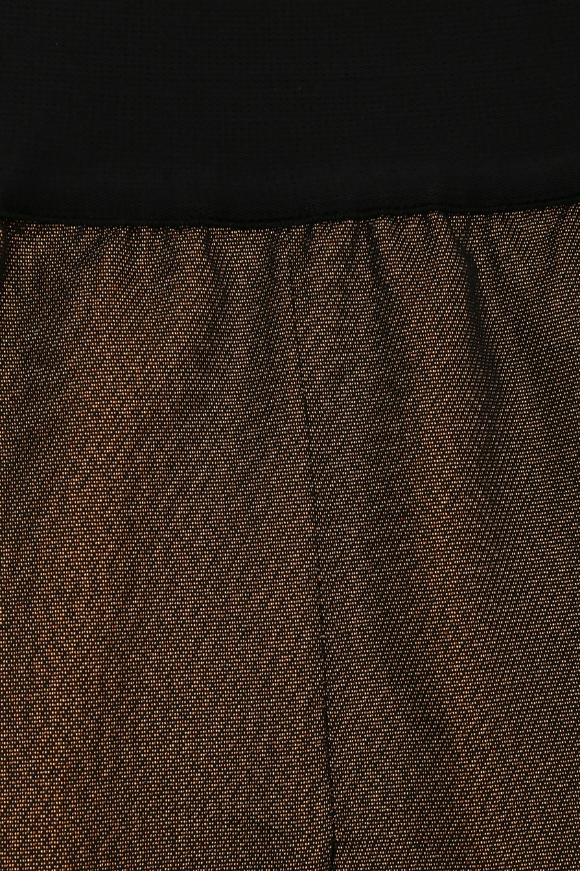 фото Коричневая юбка-миди со складками Marina rinaldi