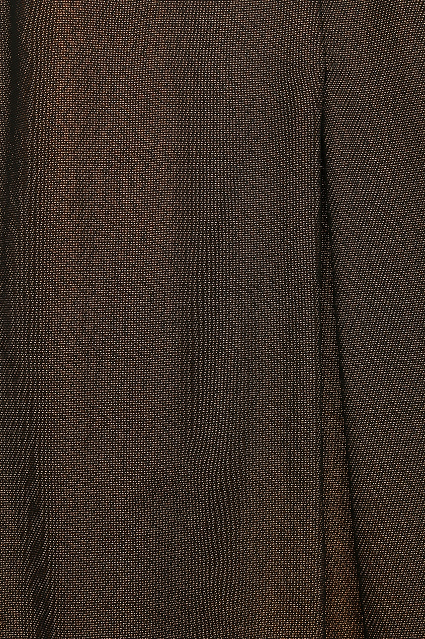 фото Коричневая юбка-миди со складками marina rinaldi