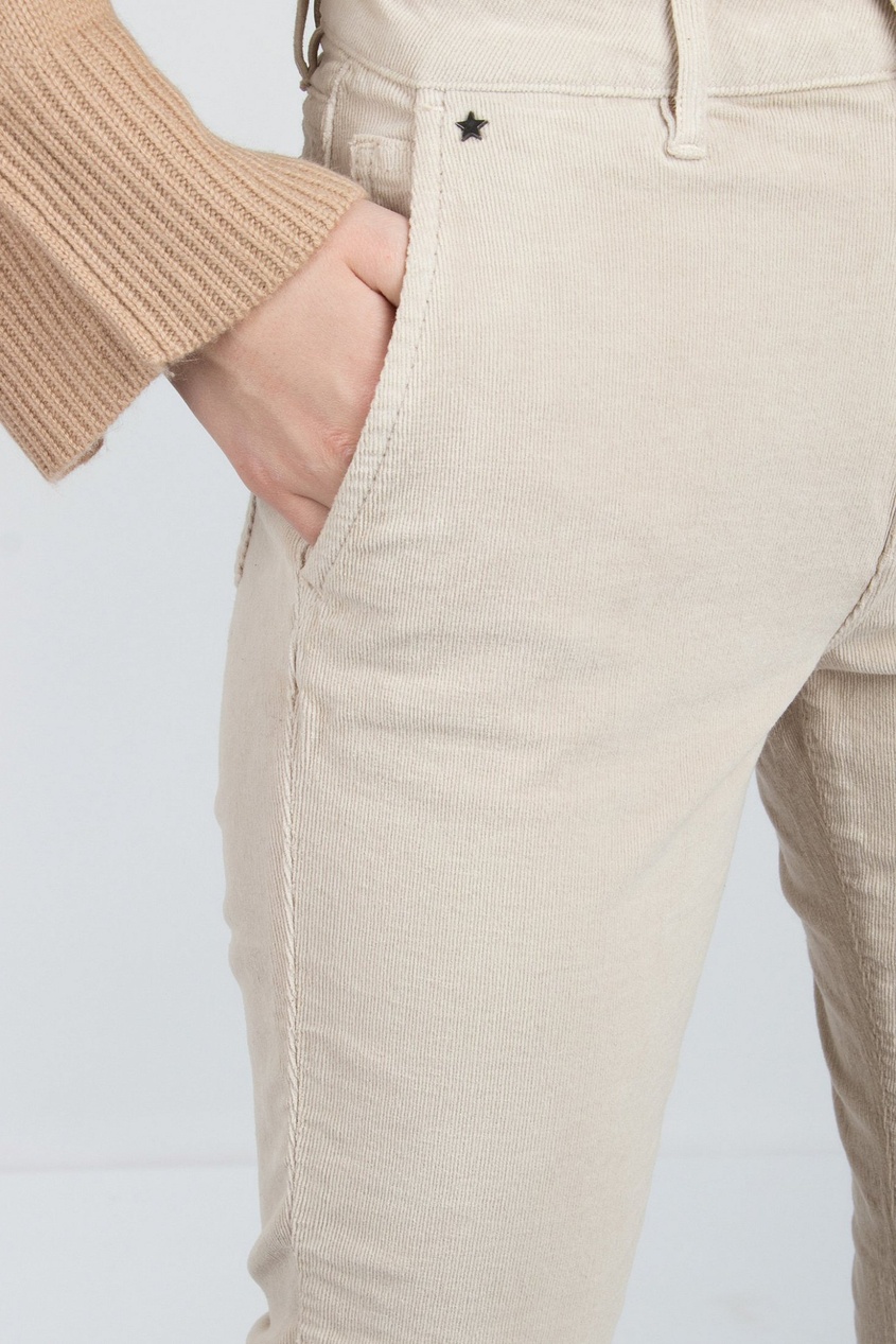 фото Светлые узкие брюки из вельвета max & moi
