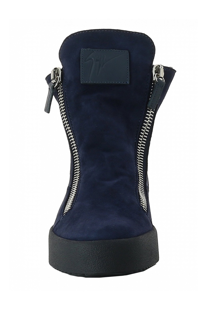 фото Высокие ботинки синего цвета giuseppe zanotti design