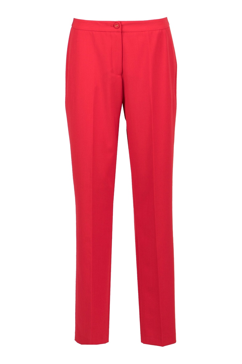 фото Красные брюки классического кроя blumarine